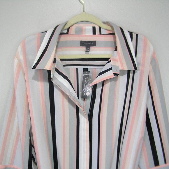 THE LIMITED STRIPED SHIRT DRESS 24W - Picture 2 of 11